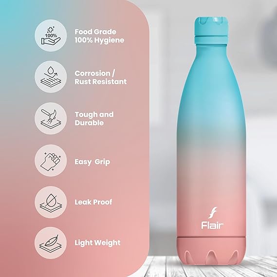 Flair Pop Gift Set 2 Vacuum Insulated Bottles 1000ml and 750ml