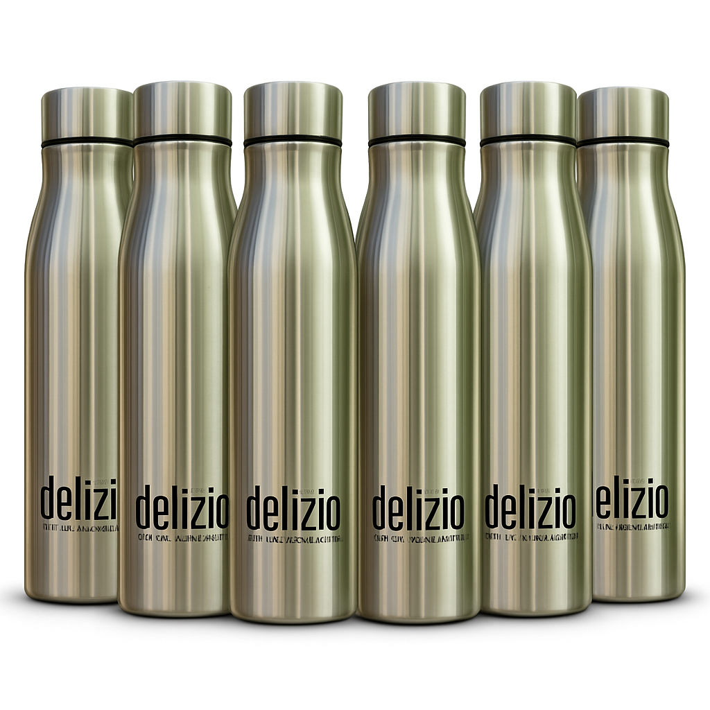 KEMP DELIZIO COLA Edition Stainless Steel Fridge Water Bottle 1000 ML | 1 L | Single Walled | Office | Gym | Travelling | Leak Proof LID | ECO Friendly | BPA Free | for Adult, Kids