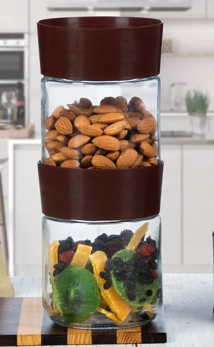 Yera Omega Stackable Jars (2 pcs Set)