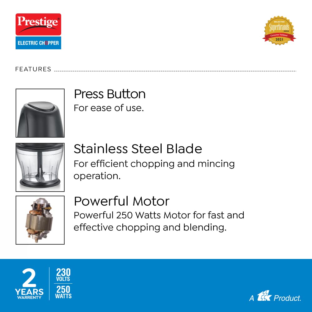 Prestige Electric Chopper PEC 4.0 250W