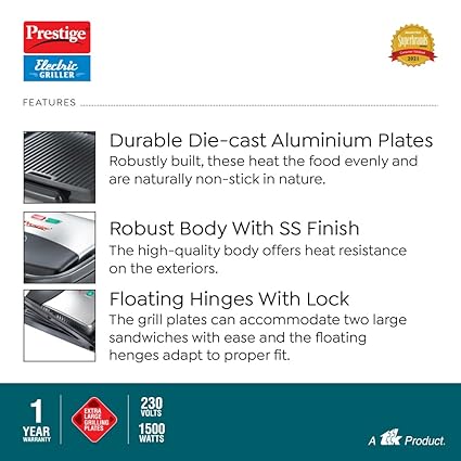 Prestige Electric Griller PEG 1.0 1500W