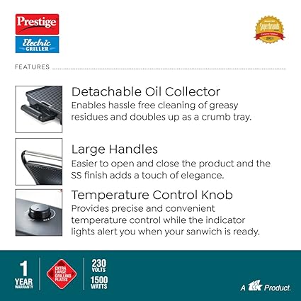 Prestige Electric Griller PEG 1.0 1500W