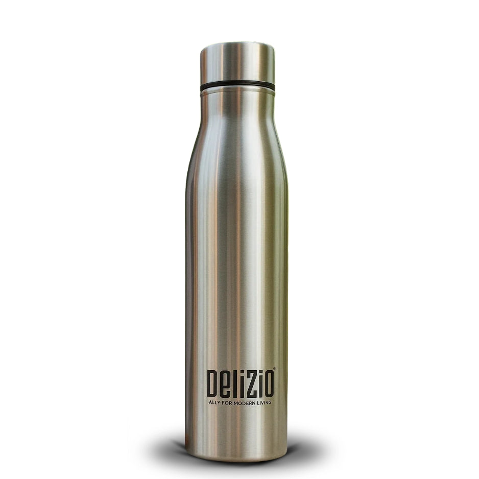 KEMP DELIZIO COLA Edition Stainless Steel Fridge Water Bottle 1000 ML | 1 L | Single Walled | Office | Gym | Travelling | Leak Proof LID | ECO Friendly | BPA Free | for Adult, Kids