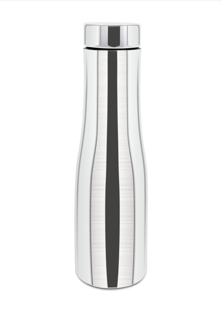 KEMP DELIZIO FLORA Edition Stainless Steel Fridge Water Bottle 1000 ML | 1 L | Single Walled | Office | Gym | Travelling | Leak Proof LID | ECO Friendly | BPA Free | for Adult, Kids