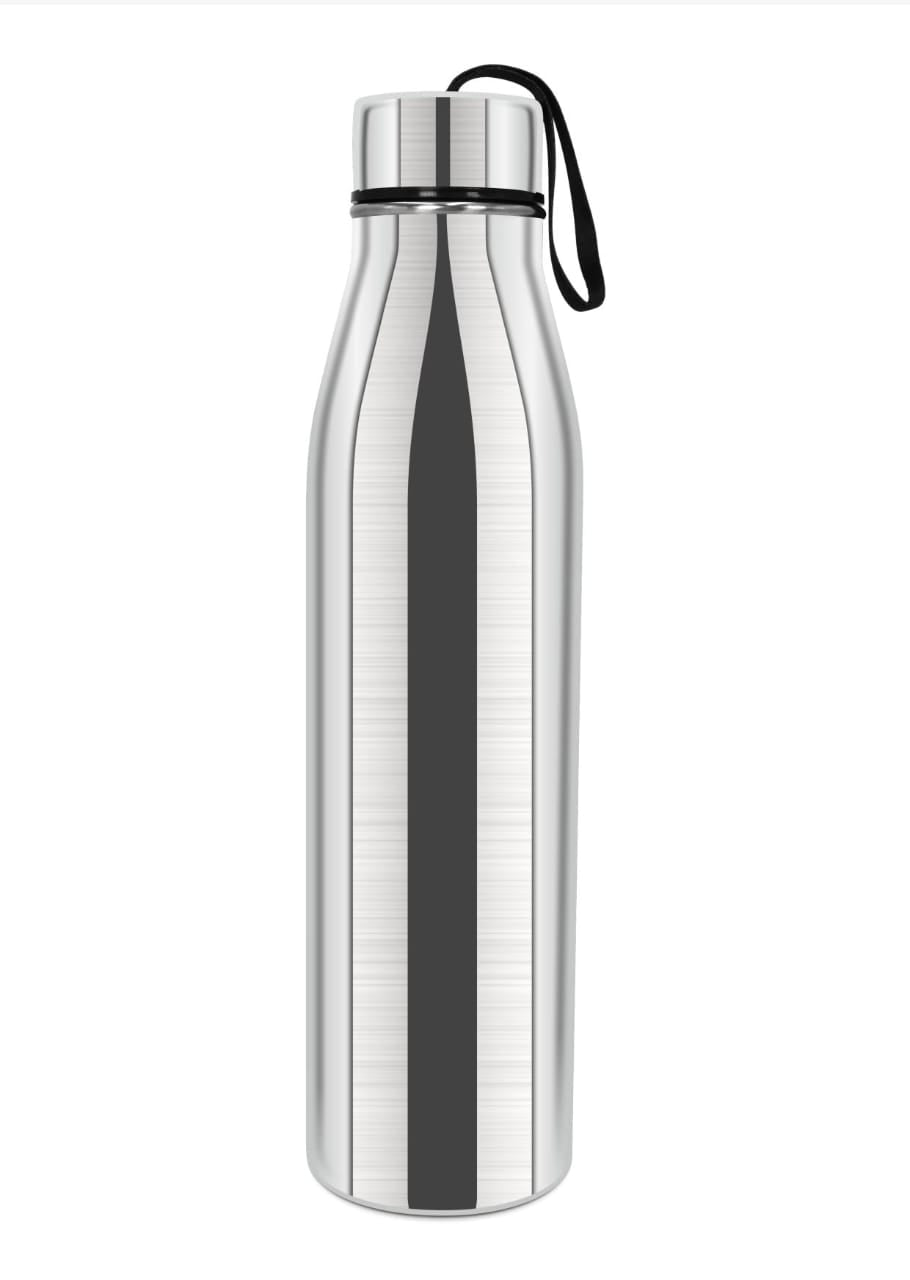KEMP DELIZIO COLA Edition Stainless Steel Fridge Water Bottle 1000 ML | 1 L | Single Walled | Office | Gym | Travelling | Leak Proof LID | ECO Friendly | BPA Free | for Adult, Kids