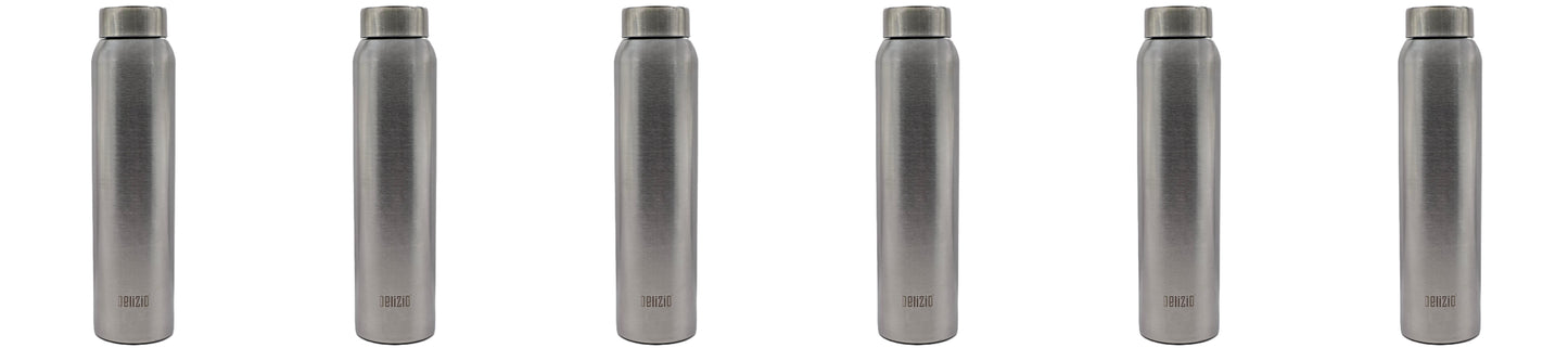 KEMP DELIZIO SOLO Edition Stainless Steel Fridge Water Bottle 1000 ML | 1 L | Single Walled | Office | Gym | Travelling | Leak Proof LID | ECO Friendly | BPA Free | for Adult, Kids