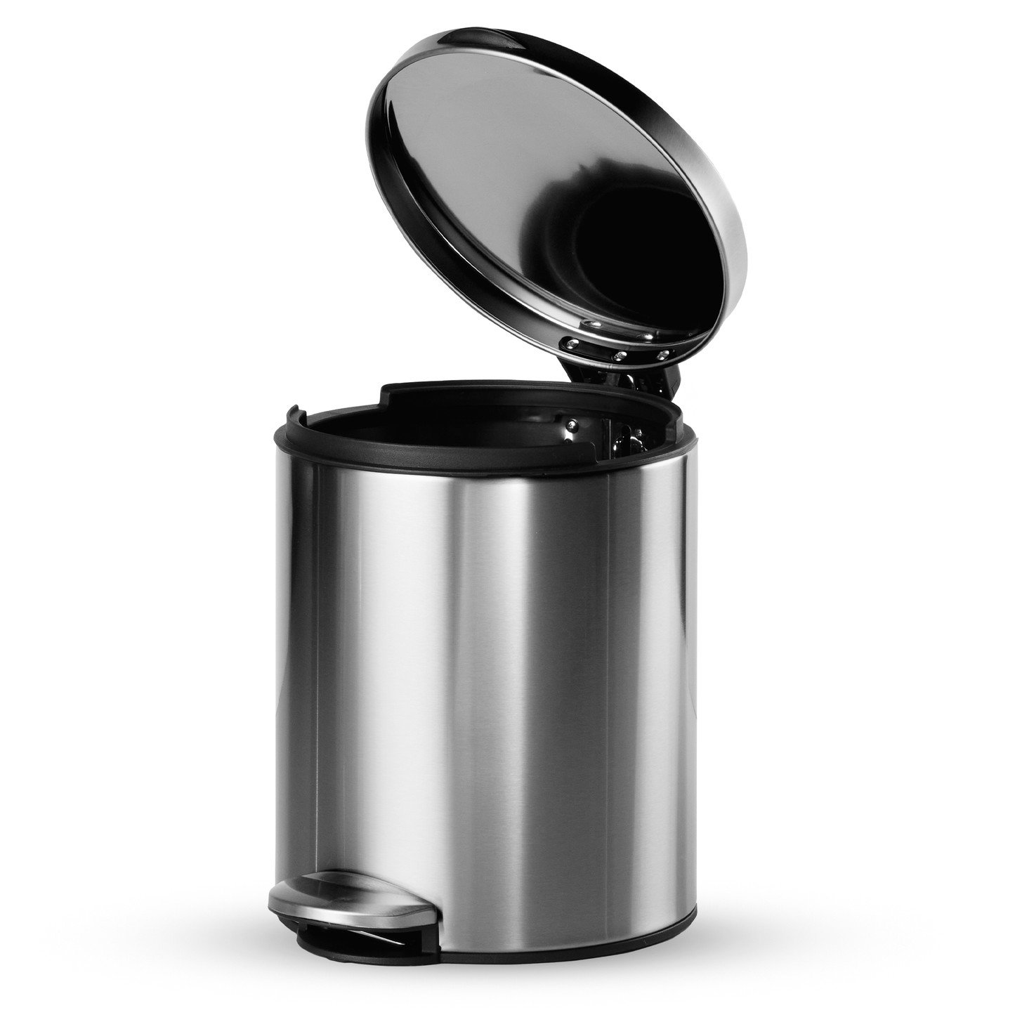 Tramontina Trash Bin 9 Litre Stainless Steel Pedal Round