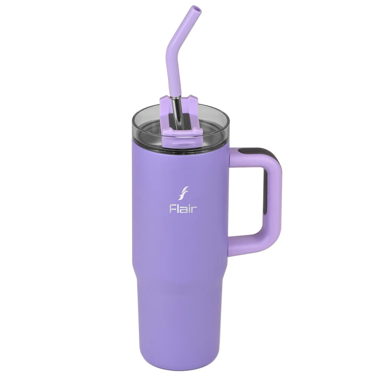 Flair Vogue 750ml Insulated Tumbler with Lid & Straw – Versatile Travel Mug for Iced Beverages & Coffee