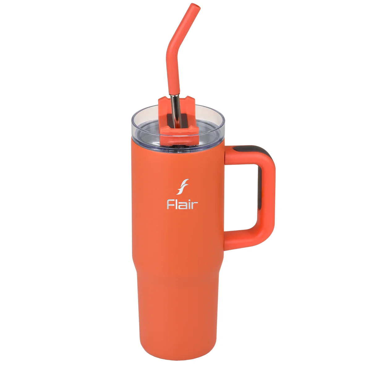 Flair Vogue 750ml Insulated Tumbler with Lid & Straw – Versatile Travel Mug for Iced Beverages & Coffee