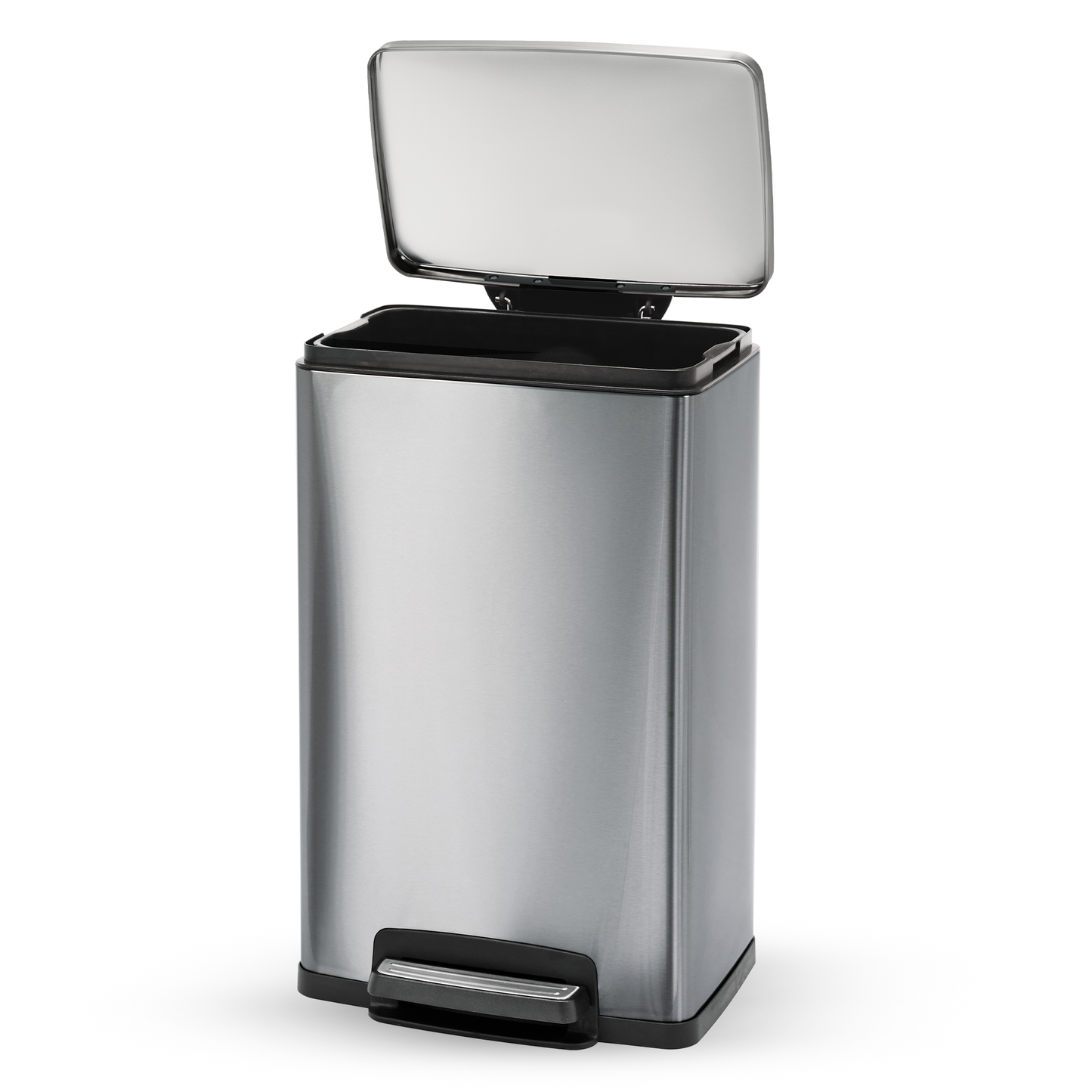 Tramontina Trash Bin 49 Litre  Stainless Steel Contemp Rectangle