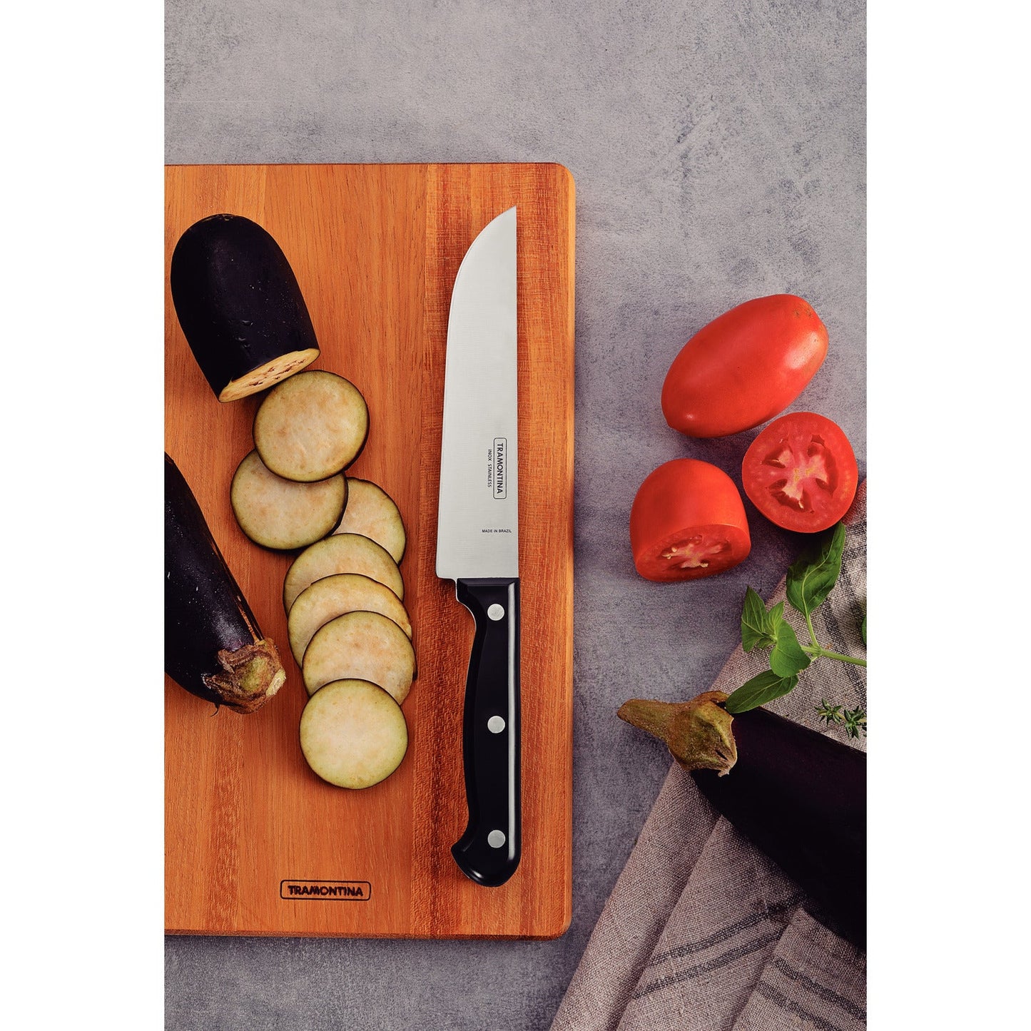 Tramontina Ultracorte 6" Antimicrobial Stainless Steel Kitchen Knife - Polypropylene Handle (Black)