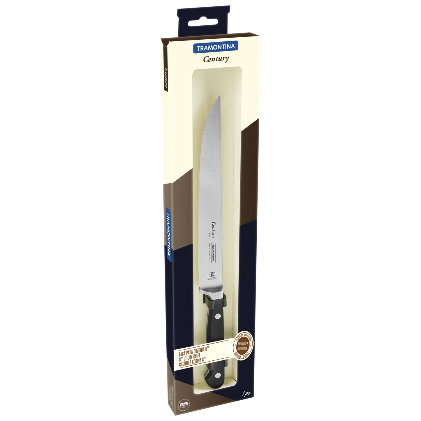 Tramontina Century Kitchen Knife 20 cm/ 8in - Black