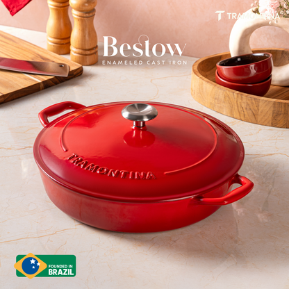 Tramontina Bestow Enameled Cast Iron Round Braiser