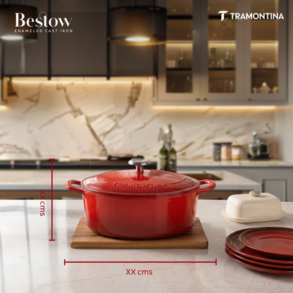 Tramontina Bestow Enameled Cast Iron Oval Dutch Oven