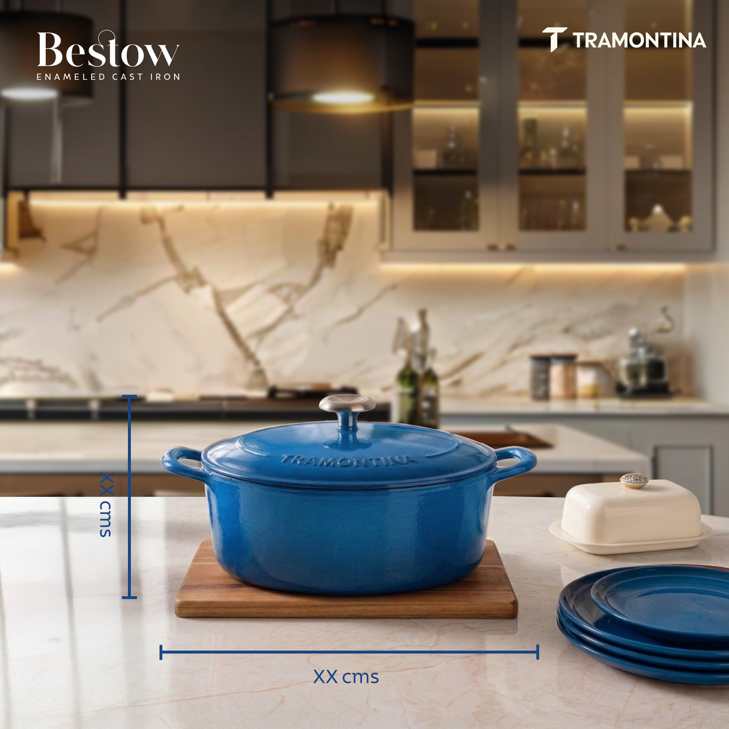 Tramontina Bestow Enameled Cast Iron Oval Dutch Oven
