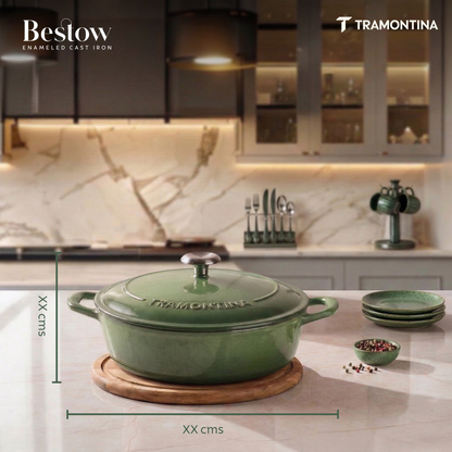 Tramontina Bestow Enameled Cast Iron Round Braiser