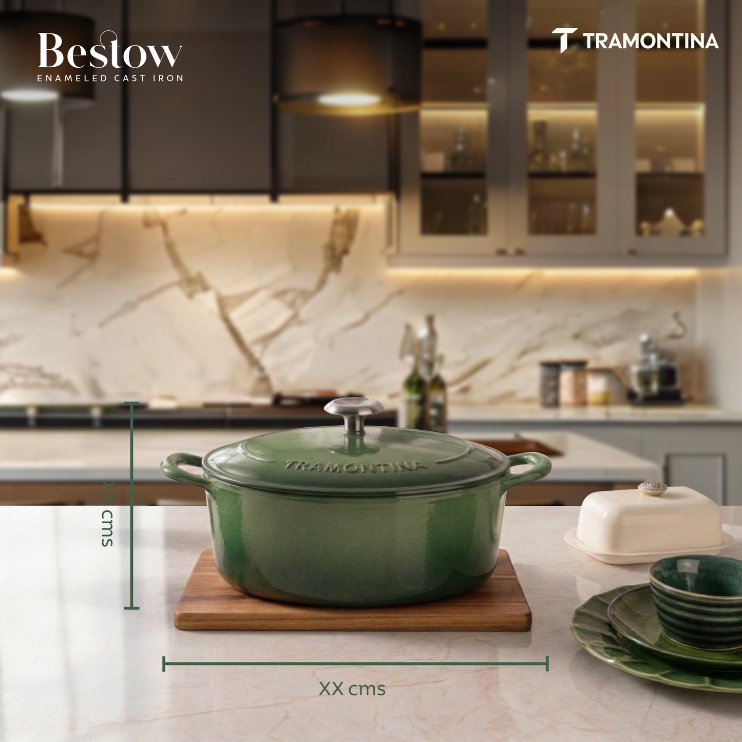 Tramontina Bestow Enameled Cast Iron Oval Dutch Oven