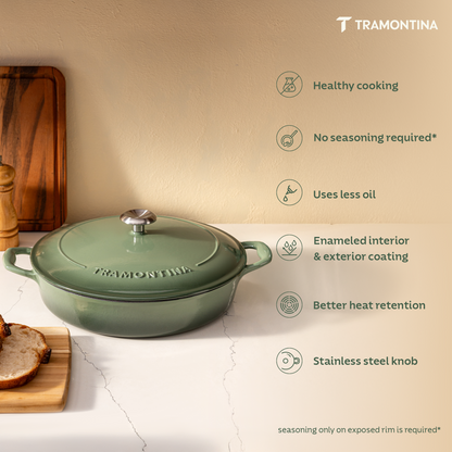 Tramontina Bestow Enameled Cast Iron Round Braiser