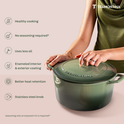 Tramontina Bestow Enameled Cast Iron Round Dutch Oven