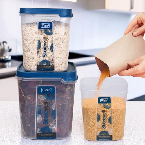 FLAIR Storewell Square Food Storage Containers – Set of 3