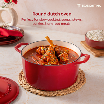 Tramontina Bestow Enameled Cast Iron Round Dutch Oven