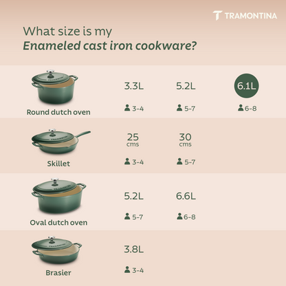 Tramontina Bestow Enameled Cast Iron Round Dutch Oven