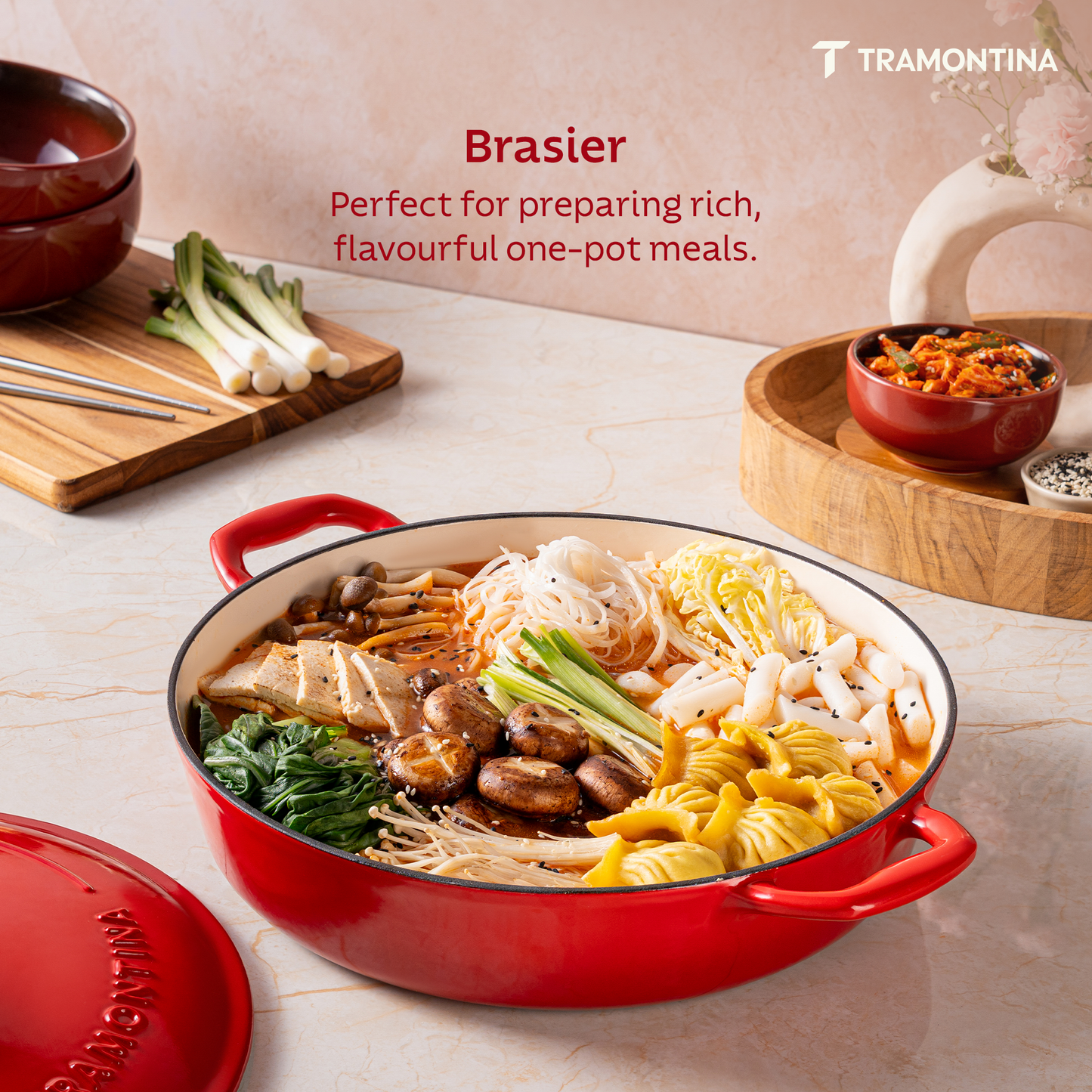 Tramontina Bestow Enameled Cast Iron Round Braiser