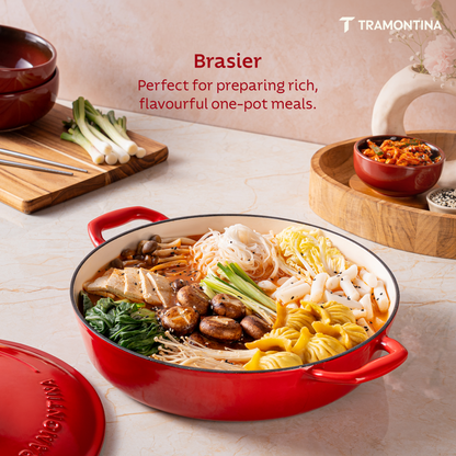 Tramontina Bestow Enameled Cast Iron Round Braiser