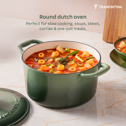 Tramontina Bestow Enameled Cast Iron Round Dutch Oven