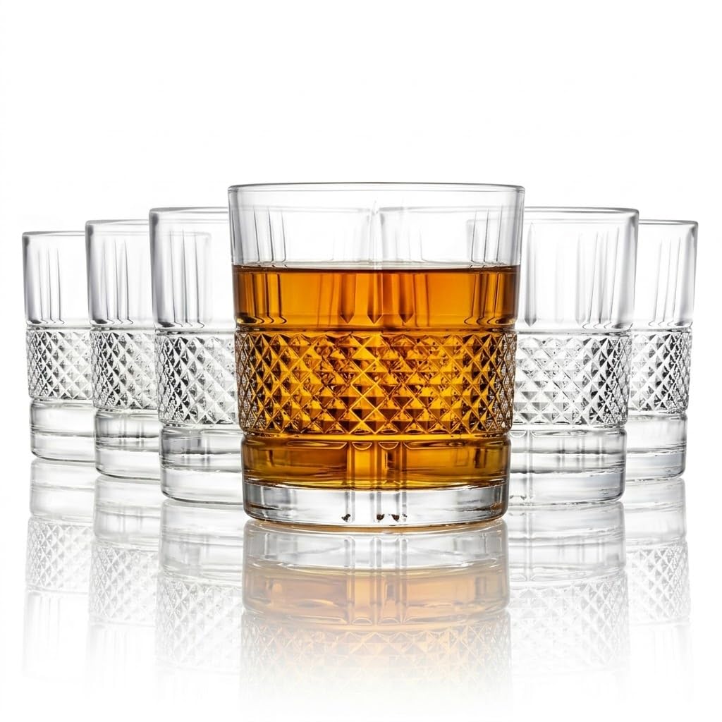 CELLO Brilliant Whiskey Rocks Glass Set of 6 – 215ml