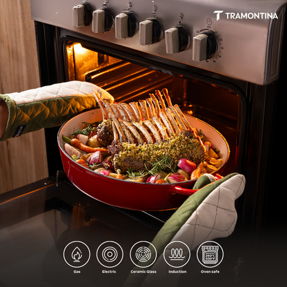 Tramontina Bestow Enameled Cast Iron Round Braiser