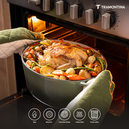 Tramontina Bestow Enameled Cast Iron Round Dutch Oven