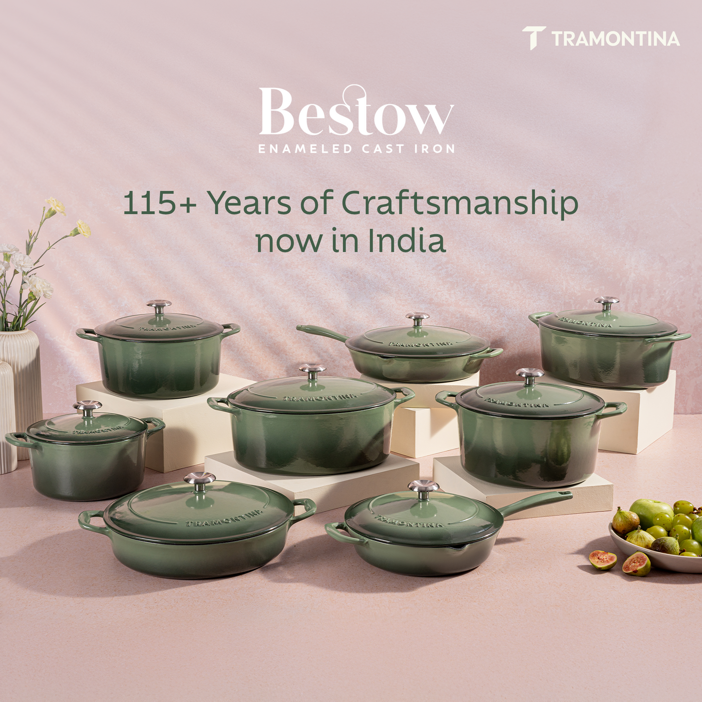 Tramontina Bestow Enameled Cast Iron Round Braiser