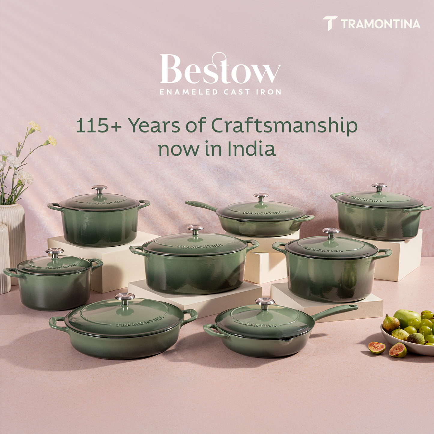 Tramontina Bestow Enameled Cast Iron Round Dutch Oven