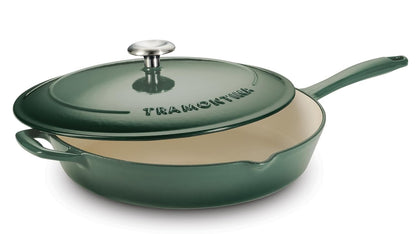 Tramontina Bestow Enameled Cast Iron Covered Skillet