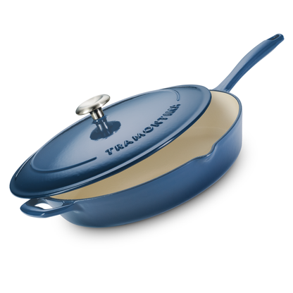 Tramontina Bestow Enameled Cast Iron Covered Skillet