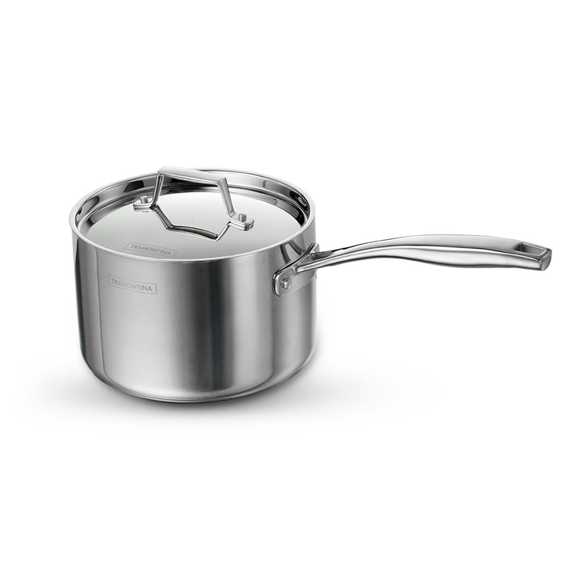 Tramontina Aeion 14cm Stainless Steel Tri-Ply Sauce Pan with SS Lid - 1.5L