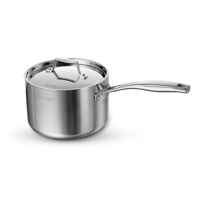 Tramontina Aeion 16cm Stainless Steel Tri-Ply Sauce Pan with SS Lid - 2.1L