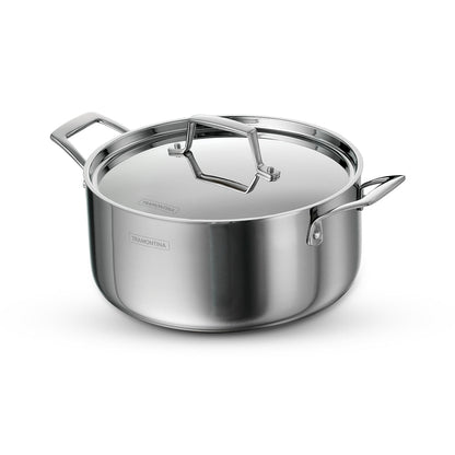 Tramontina Aeion 20cm Stainless Steel Tri-Ply Curry Pot with SS Lid - 3.1L