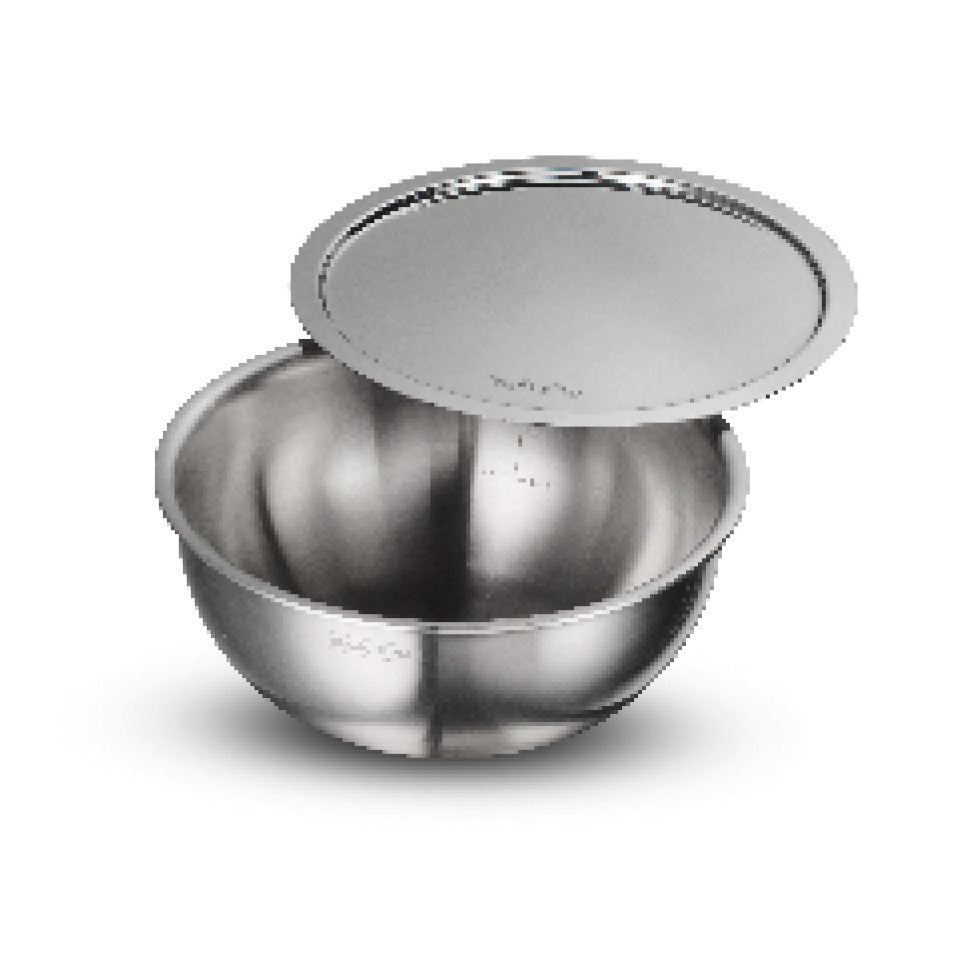 Tramontina Aeion 22cm Stainless Steel Tri-Ply Extra Deep Tasla with SS Lid - 3.0L
