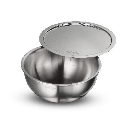 Tramontina Aeion 22cm Stainless Steel Tri-Ply Extra Deep Tasla with SS Lid - 3.0L