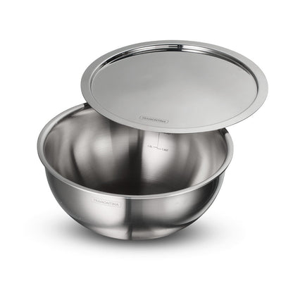 Tramontina Aeion 24cm Stainless Steel Tri-Ply Extra Deep Tasla with SS Lid - 3.8L