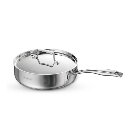 Tramontina Aeion 24cm Stainless Steel Tri-Ply Sauté Pan with SS Lid - 2.8L