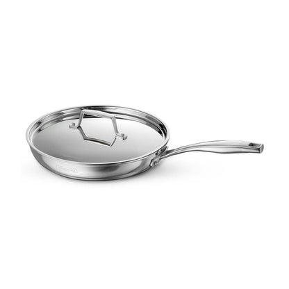 Tramontina Aeion 26cm Stainless Steel Tri-Ply Fry Pan with SS Lid