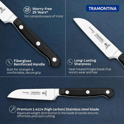 Tramontina Century Stainless Steel Vegetable and Fruit Knife 3"
