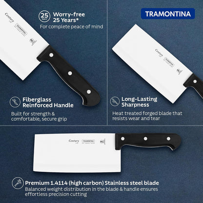 Tramontina Century Stainless Steel Cleaver Knife 7"