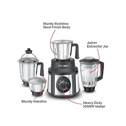 Prestige Endura 1000W Mixer Grinder (4 Jars)
