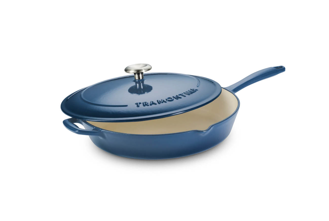 Tramontina Bestow Enameled Cast Iron Covered Skillet