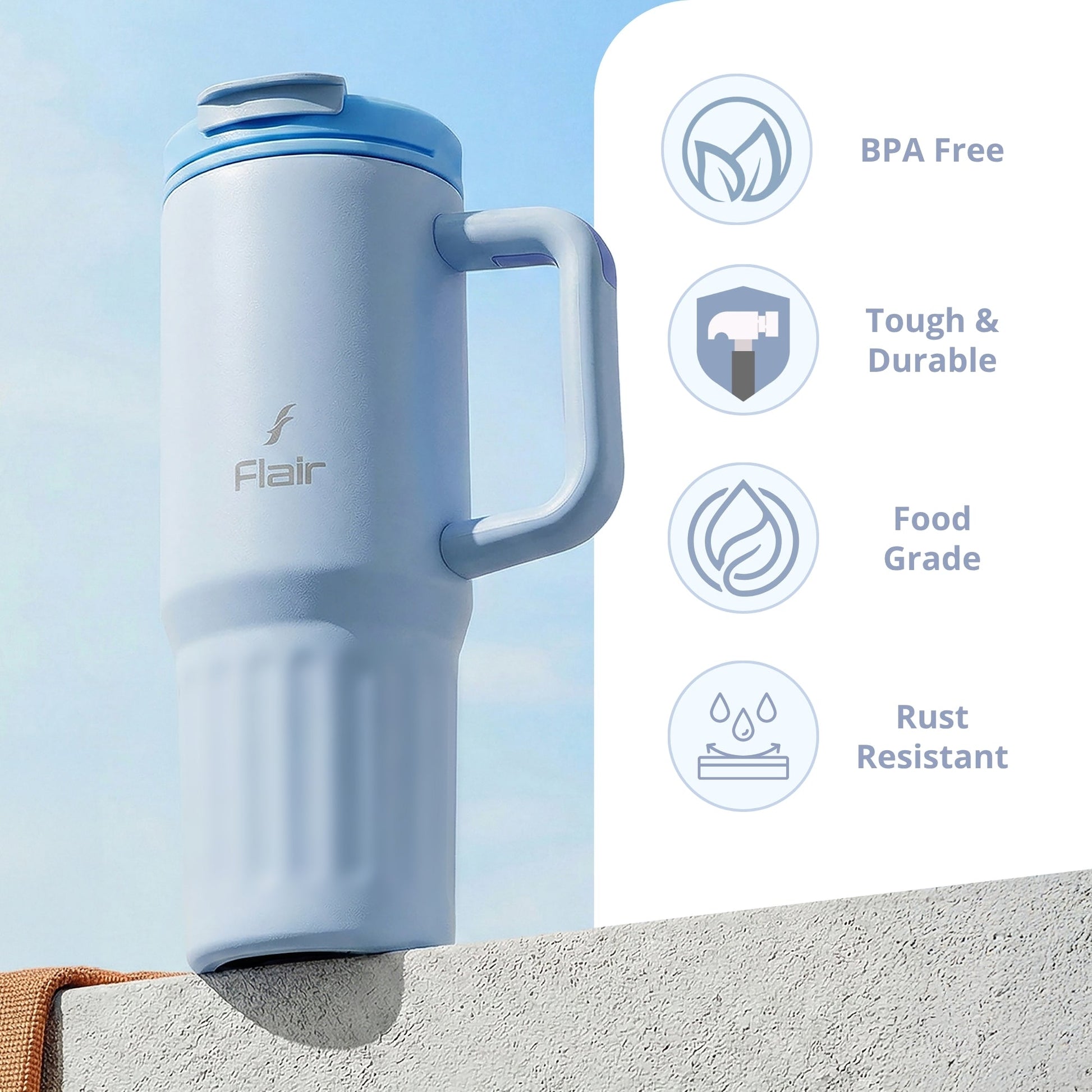 FLAIR Vogue 750ml Tumbler - Blue 3