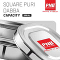 Square Puri Dabbi - Containers